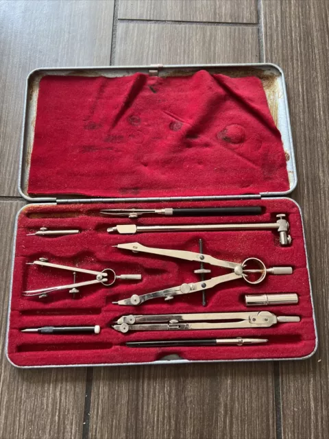 Gramercy Drafting Kit Set Compass Tool Made in Germany INCOMPLETE SET -  IN1083WJ