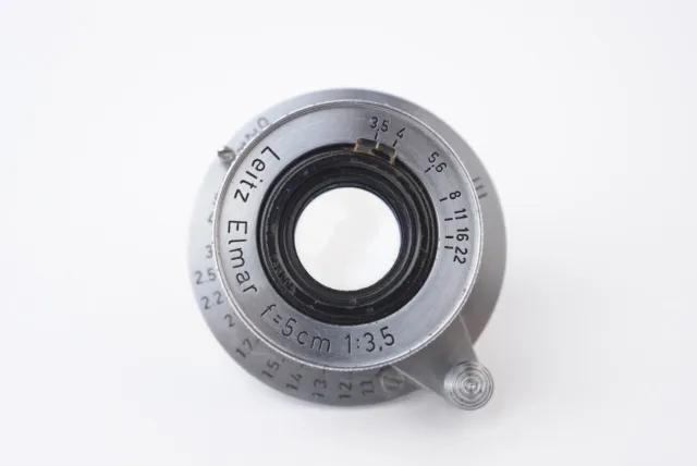 Objectif Leica Leitz Elmar f/3.5 - 50mm #746704. Monture M39 à vis.