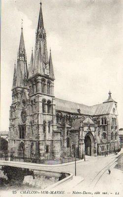 CPA 51 CHALONS SUR MARNE  notre dame cote sud