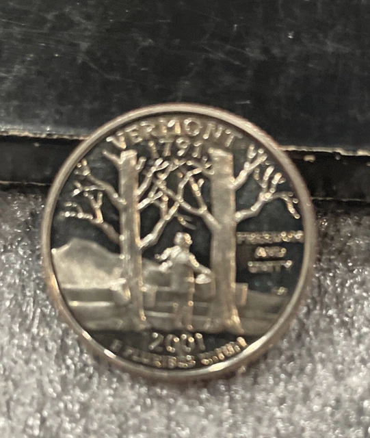 2001 S Gem Proof Vermont State Quarter With ultra Cameo