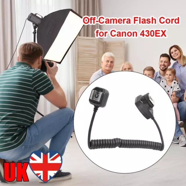 OC-E3 Off Camera Flash Cable Hot Shoe Cord Sync Remote Focus Cable for Canon