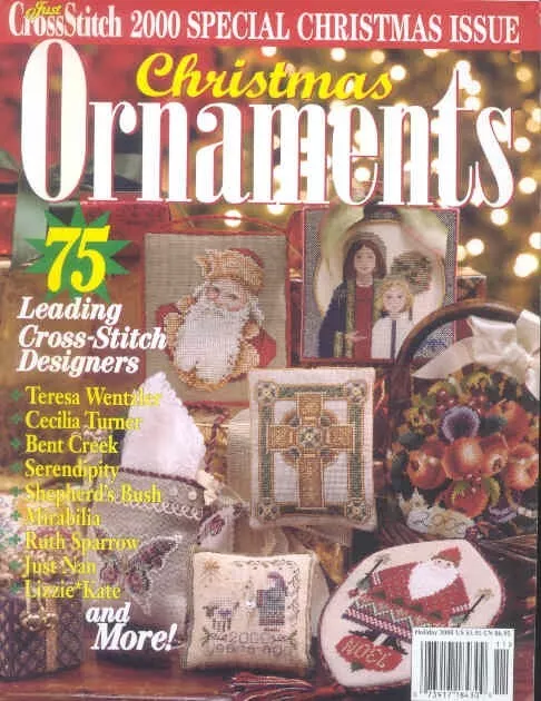 Just Cross Stitch 2000 Special Christmas Issue Christmas Ornament