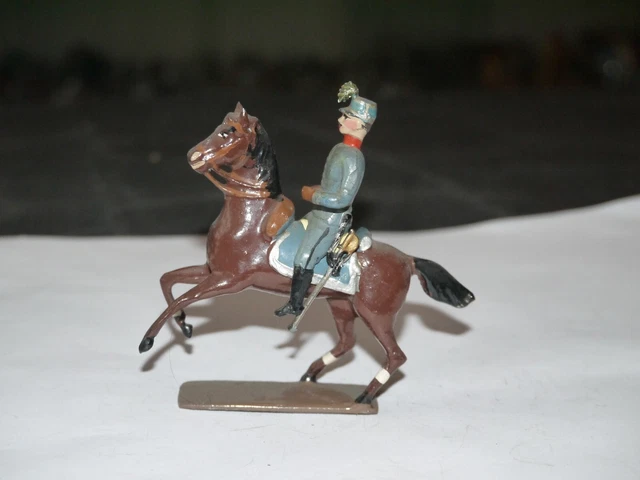 Attelage D'artillerie CBG - Plomb Peint - Longueur 22 Cm - État De Jeu