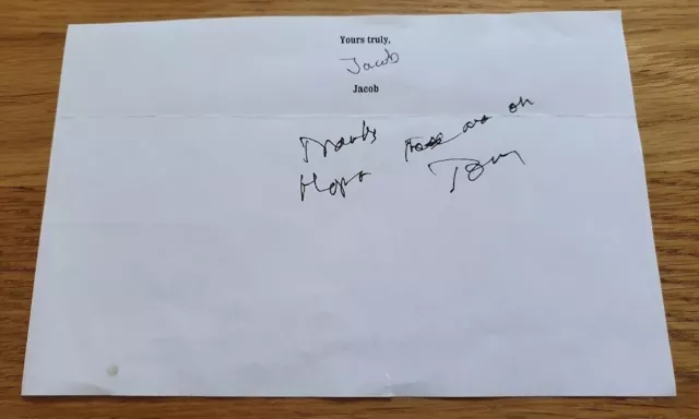 TONY BENN MP Autograph 8"x5" letter cutting with COA Labour