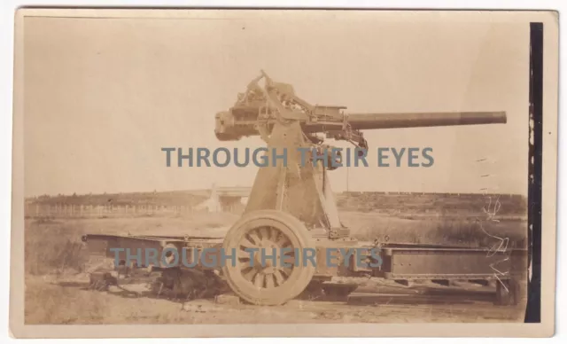 Original WWI photo British anti aircraft gun