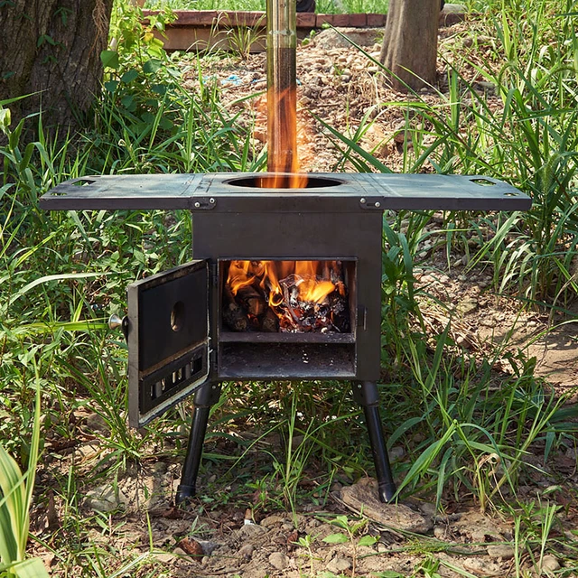 WOOD BURNING STOVE Outdoor Burners Portable Camping Wood Burning Stove