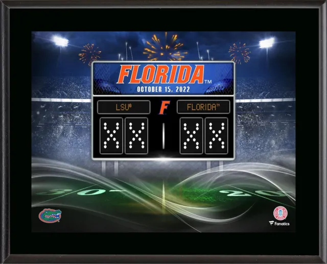 Florida Gators 10.5" x 13" 2022 Win vs LSU Tigers Sublimated Plaque