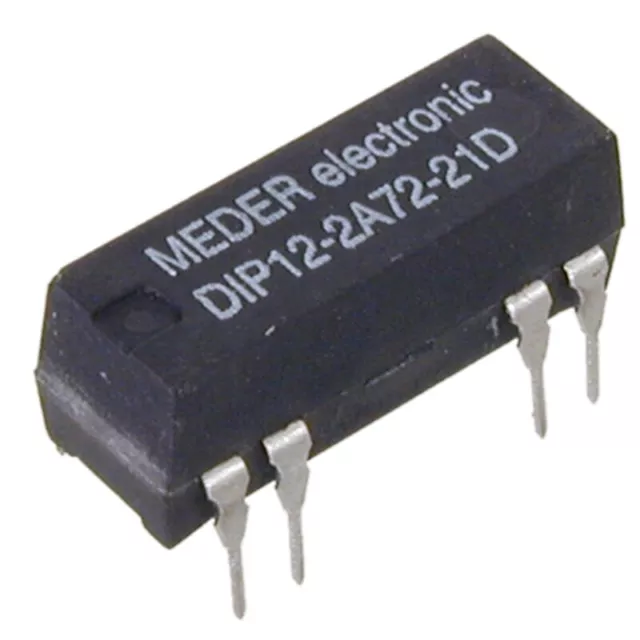 DIP122A7221D Reed-Relais 12V= 2xEIN 500 Ohm mit Diode parallel MEDER