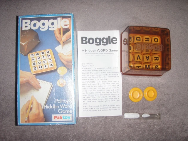Beoggle Game VINTAGE BOGGLE GAME 1976 Palitoy Hidden Word Game 1970s Complete £1.13 ...