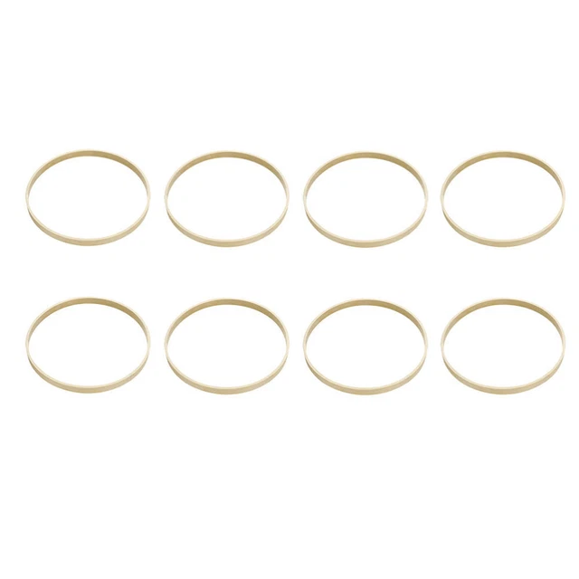 8 piezas Dream Catcher Ring HAZLO TÚ MISMO herramientas artesanales círculo de bambú redondo