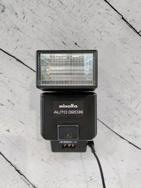 Konica Minolta Auto Electroflash 320X Shoe Mount Flash Please Read