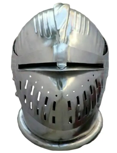 Medieval Great Bascinet Helmet  sca jousting helm knight armor Hand Forged