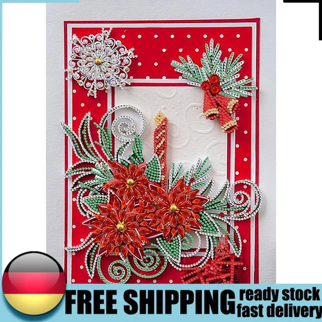 SoeHong 5D DIY Teilweise spezielle Form Bohrer Diamant Zeichnung Kit Blume Stras
