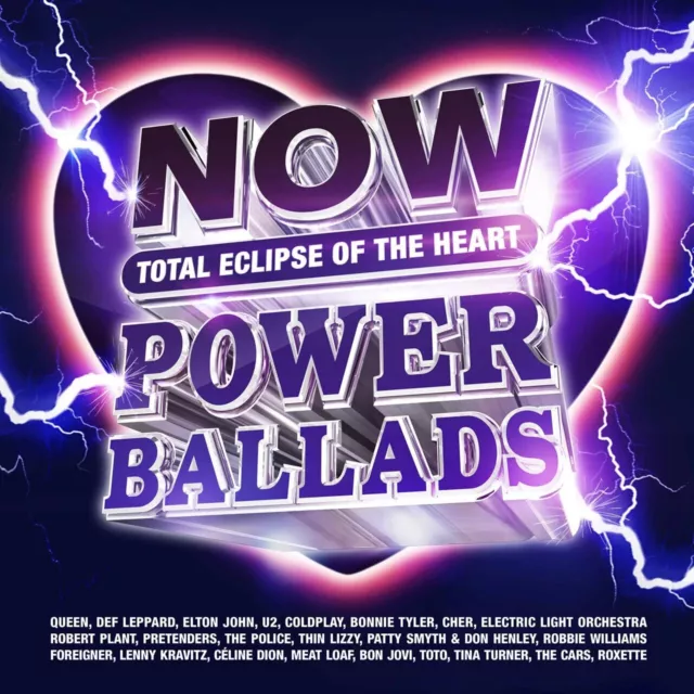 NOW Thats What I Call Power Ballads: Total Eclipse Of The Heart , Pack of 4, Var