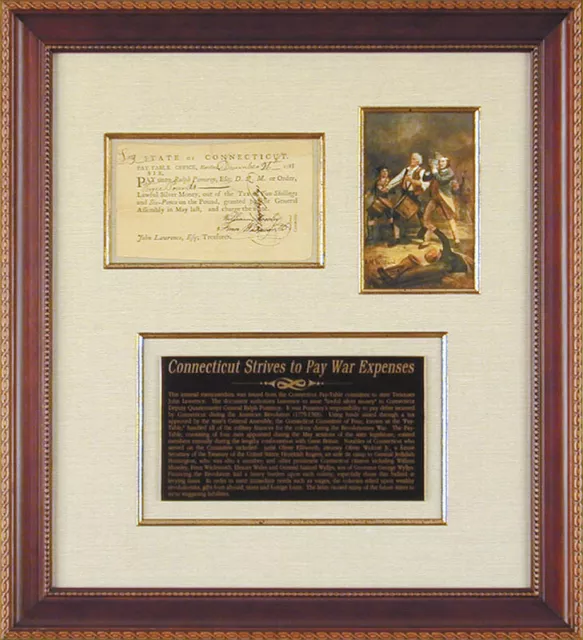 Connecticut Revolutionary War - Promissory Note Signed 12/26/1781