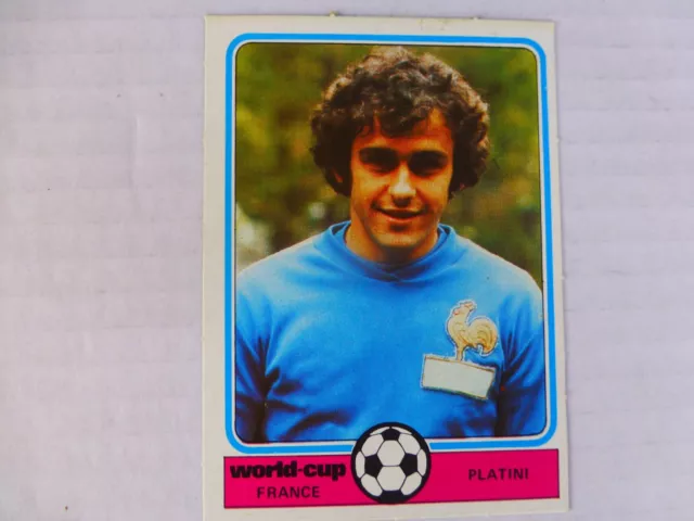 Monty Card football Michel Platini 1978 World Cup unglued picture