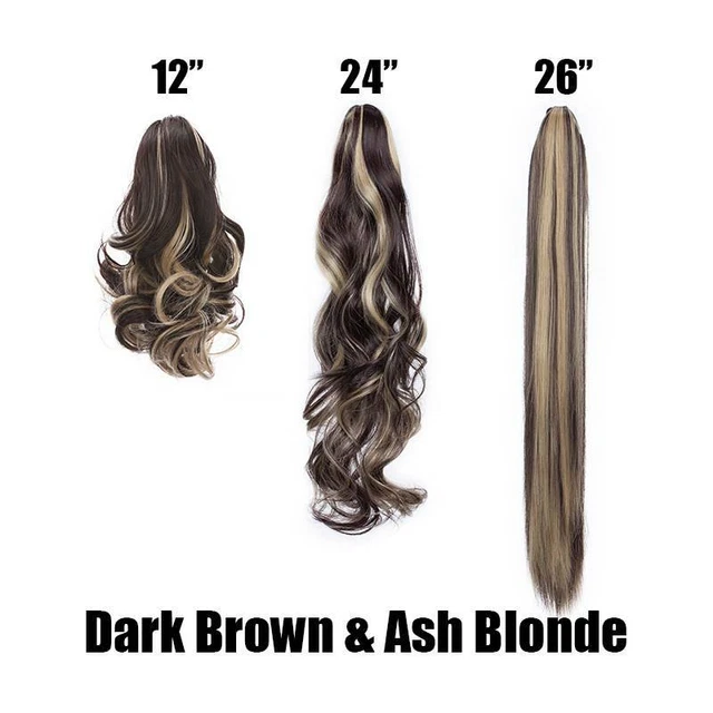 Real Thick Jaw Claw Ponytail Clip In On Hair Extensions Long Pony Tail As Human