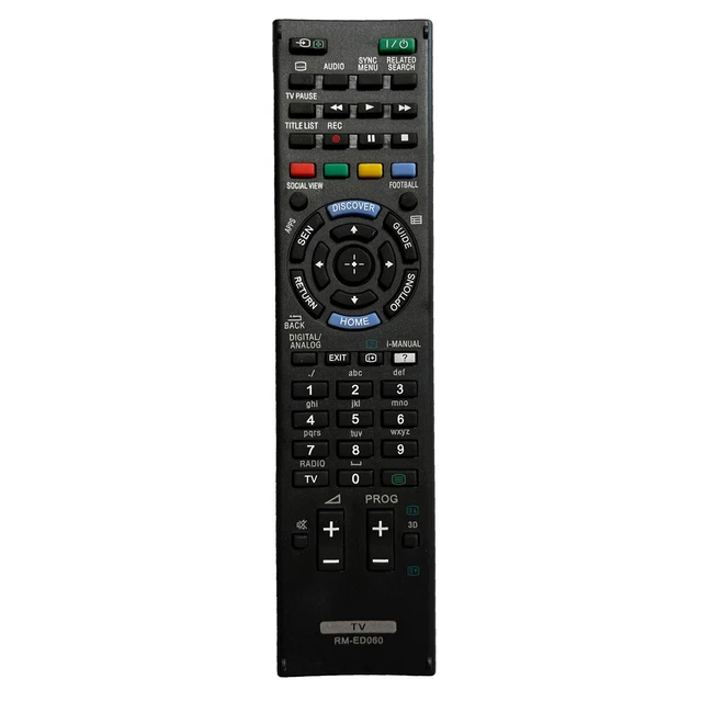 Aurabeam Ersatz-Fernbedienung Für Sony TVs | Kompatibel Mit KDL-42W805A & Vielen Anderen Modellen | Inkl. 1 Jahr Garantie