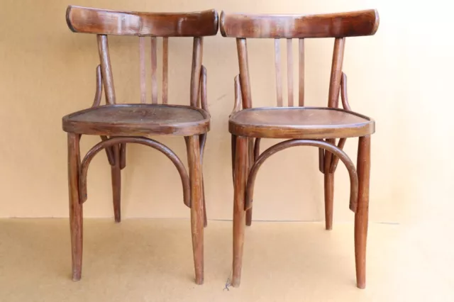 Bentwood Chairs Vintage Stools Seat Bench Embossed Mundus Style 1950s with Tag 2