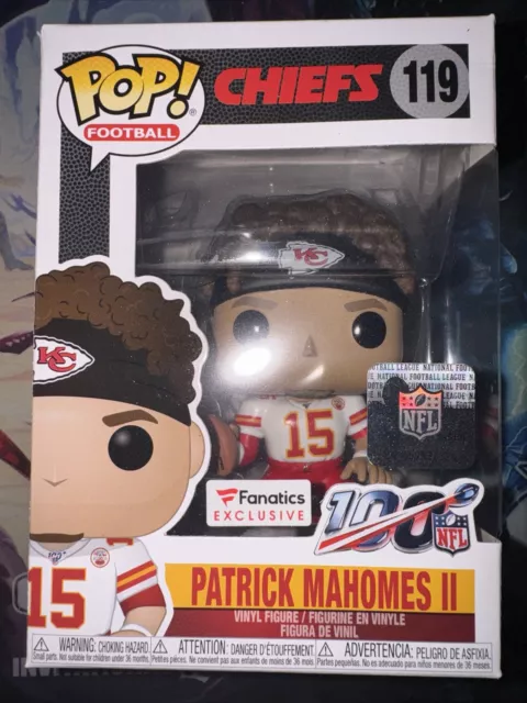 Patrick Mahomes 119 Fanatics Exclusive Funko Pop White Jersey Chiefs