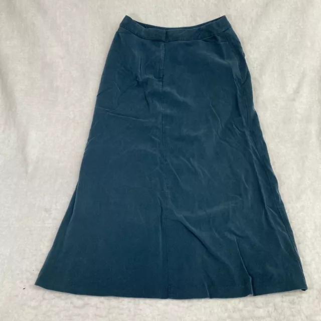 Sigrid Olsen Sport Womens Blue Casual Flat Front Knee Length Aline Skirt Size 6P