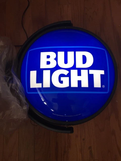 BUD LIGHT ROTATING Pub Light ~ 18