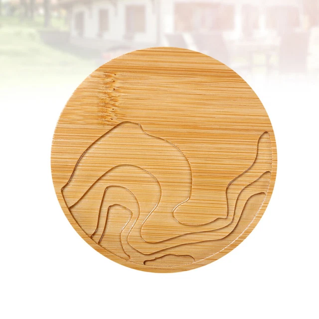 Lot De 8 Dessous De Verre En Bambou - Petit Plateau En Bois