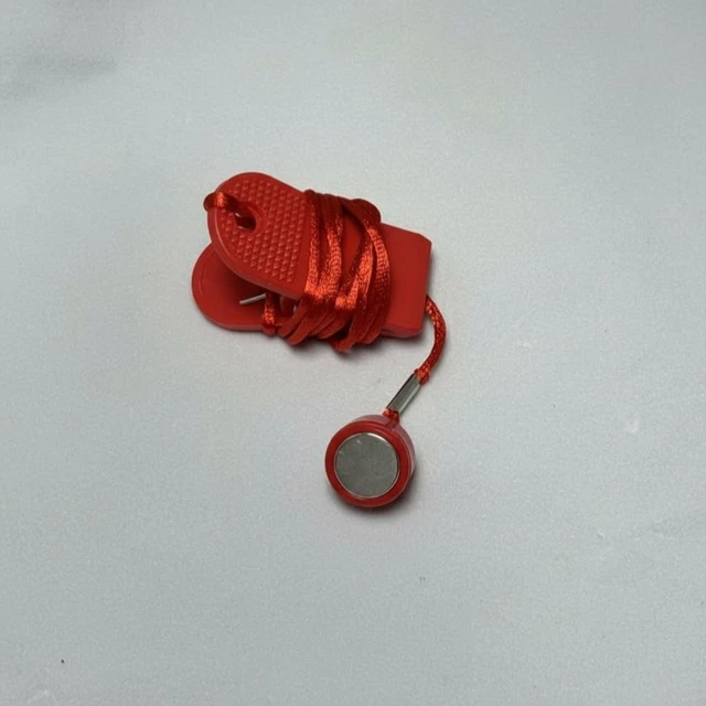PartyKindom Clé De Sécurité Tapis De Course Avec Clip Arrêt Urgence - Accessoire Universel Rouge