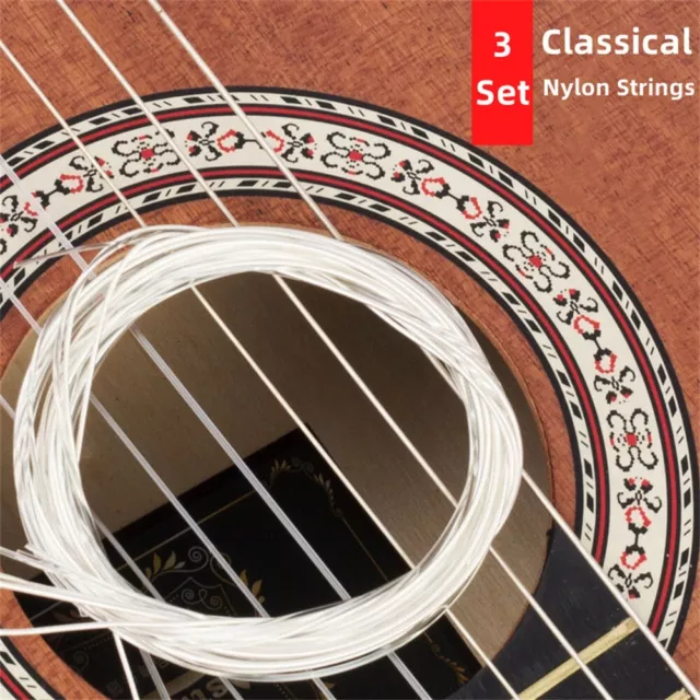 3 ENSEMBLES DE 18 cordes de guitare classique son clair et net remplacement  EUR 9,52 - PicClick FR