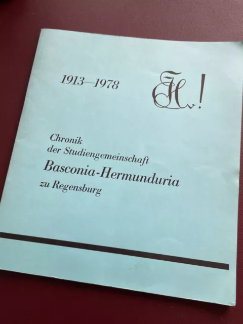 Studentika Chronik der Studiengemeinschaft Basconia-Hermunduria Regensburg 1978