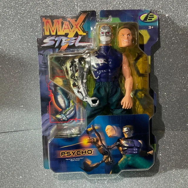 VERY RARE MAX Steel Psycho Figure Mattel 1999 New Sealed** EUR 49