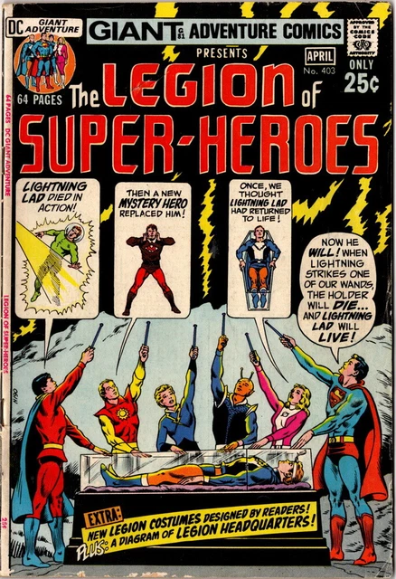 The Legion of Super-Heroes Giant No 403, 1971  Vintage DC Comic, BETTER GRADE