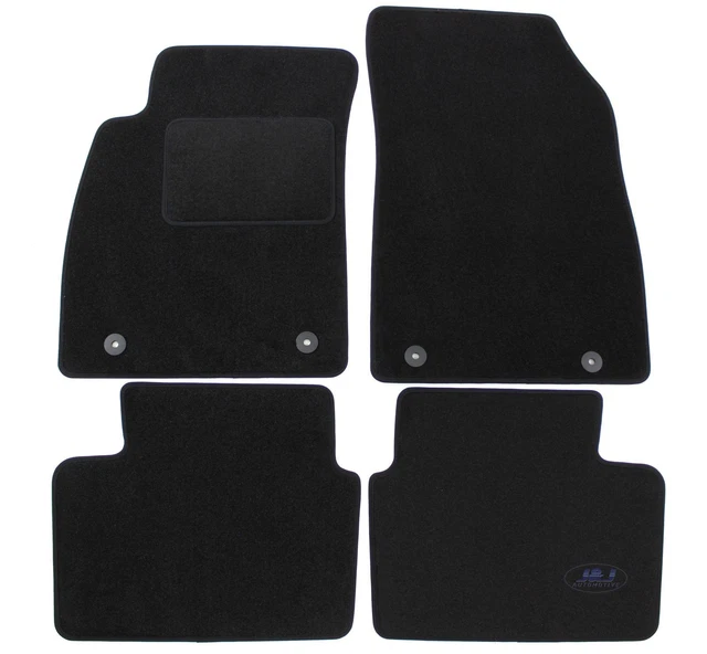 Tapis De Voiture Sur Mesure Pour Opel Corsa C (2000-2006) - Avant Et Arrière - Moquette Noire Antidérapante - Fabrication Italie - 6