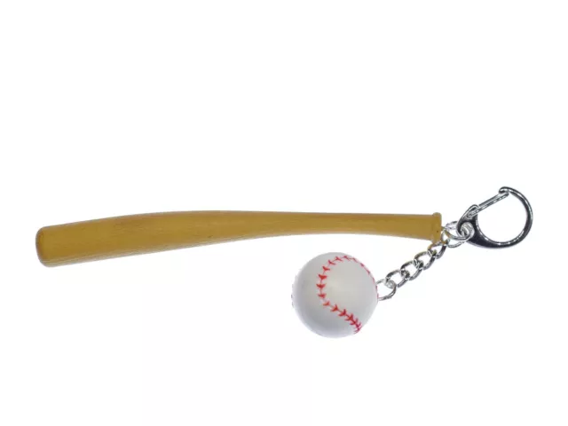2er Baseball Schlüsselanhänger Miniblings Anhänger Ballsport Ball Bälle Sport