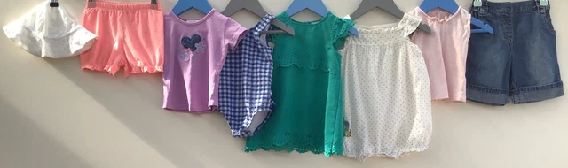 Pacchetto di abbigliamento per bambine età 6-9 mths M&S F&F Mini Boden Next