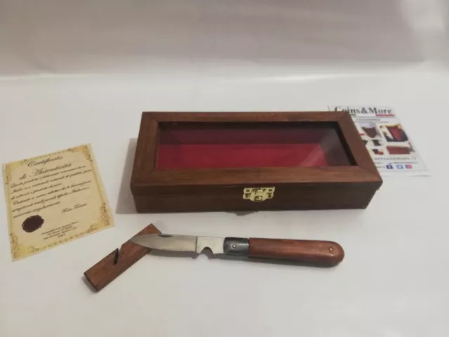 Cajita Expositor de Madera para Cuchillos Wood Pantalla Caso De Knives Moneda