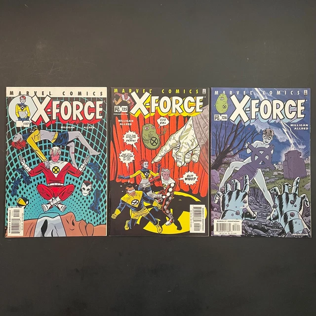 X-Force 117 125 126 KEYS 1st Dead Girl Marvel 2001 Milligan Allred comic lot