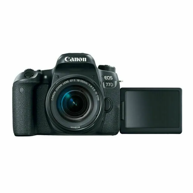 Canon EOS 77D 24.2 MP Digital SLR Camera with EF-S 18-55mm Lens - 156 Shutter!!
