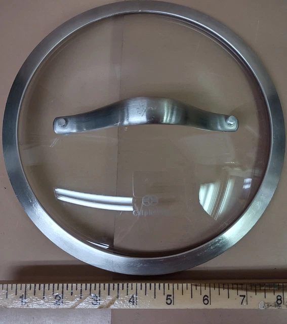 Calphalon Williams Sonoma Glass Replacement Pot Lid 8 5/8” Outside Rim, 7 7/8”