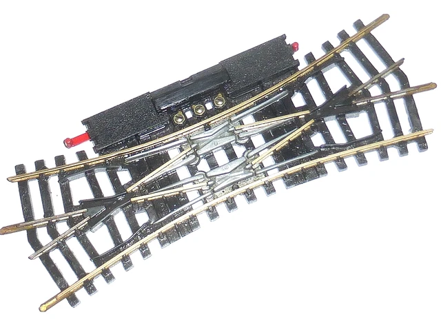 Minitrix N - Traversée Jonction Double TJD Croisement électrique 4960 - Voie Train Miniature