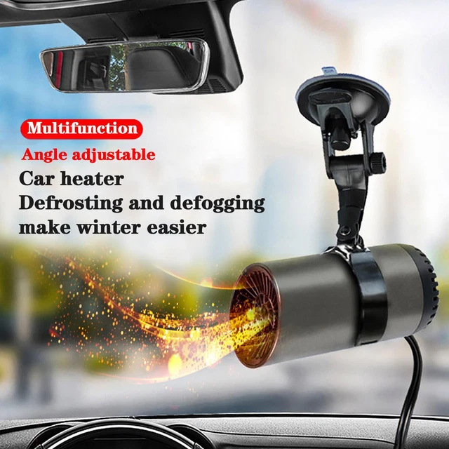 Car Heater Cup Shape Auto Defogger Warm Air Blower Defroster Windshield W8N6