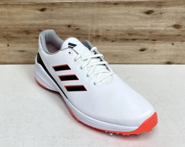 *New* Adidas Men's Zg23 Golf Shoes Size 12 Wide White/Black/Red Ho3674 (Z)