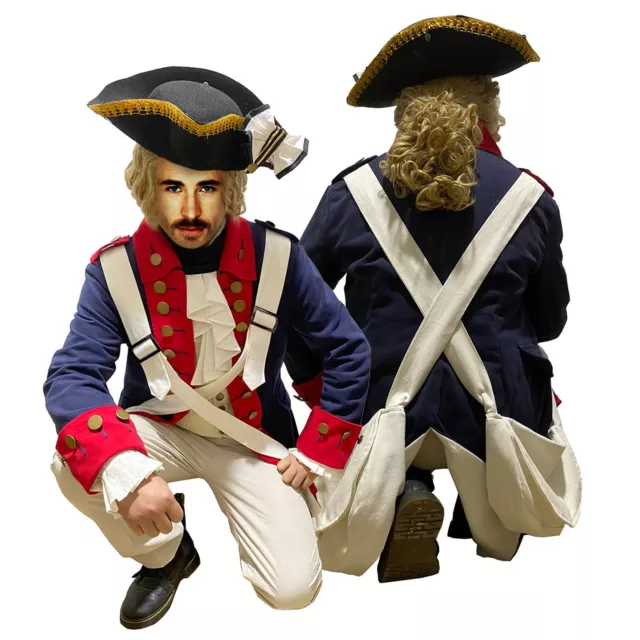 Men's Fashion Deluxe Revolutionary War Soldier Uniform Jacket, Only jacket price