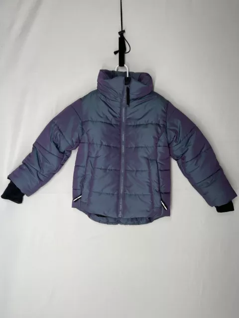 All in Motion Girls Cream Ivory Sherpa Jacket Full Zip Hoodie Sweatshirt 4  5 XS