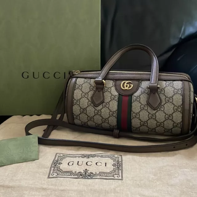 GUCCI Ophidia Boston Bag GG Supreme