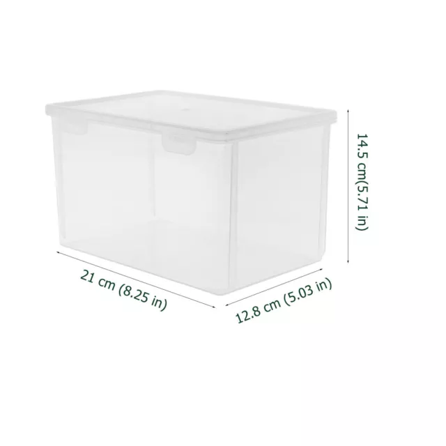 Bread Storage Box Plastic Rectangular Loaf Cake Container Fridge Fresh Keeper 2