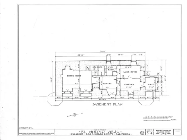 Plans de maison architecturale de style sud-ouest, maison en pisé, toit en tuiles, PLANS IMPRIMÉS 3