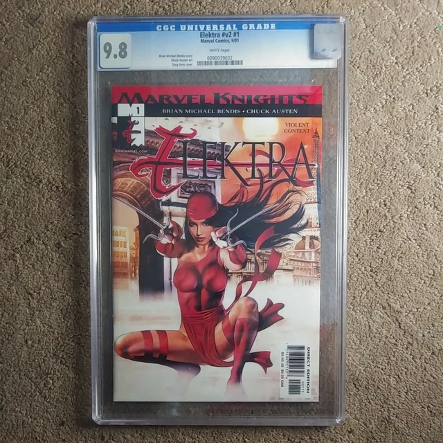 Elektra #v2 #1 CGC 9.8 2001  Marvel Knights Greg Horn Cover