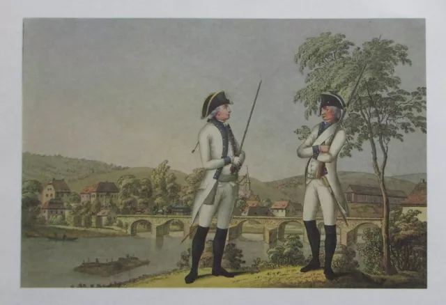 Reinhold INFANTERIEREGIMENT MUSKETIEROFFIZER MUSKETIER KORPORAL 2 Drucke print