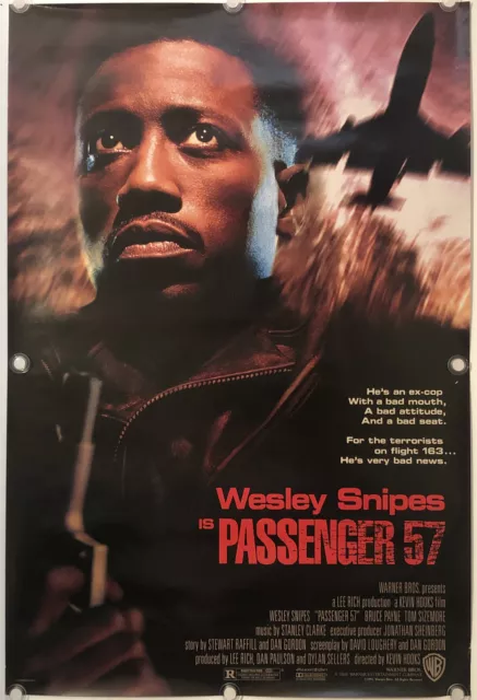 PASSENGER 57 Original One Sheet DS/Rolled Movie Poster - 1992 - WESLEY SNIPES